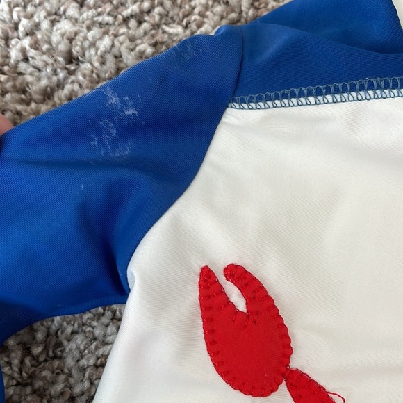 Mud Pie crab swim top with button eyes 4-5 T - Picture 5 of 5